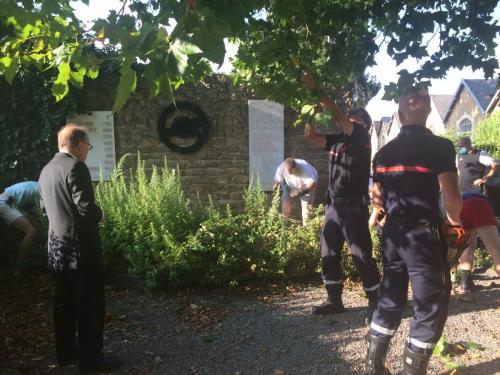 Défrichage par les pompiers